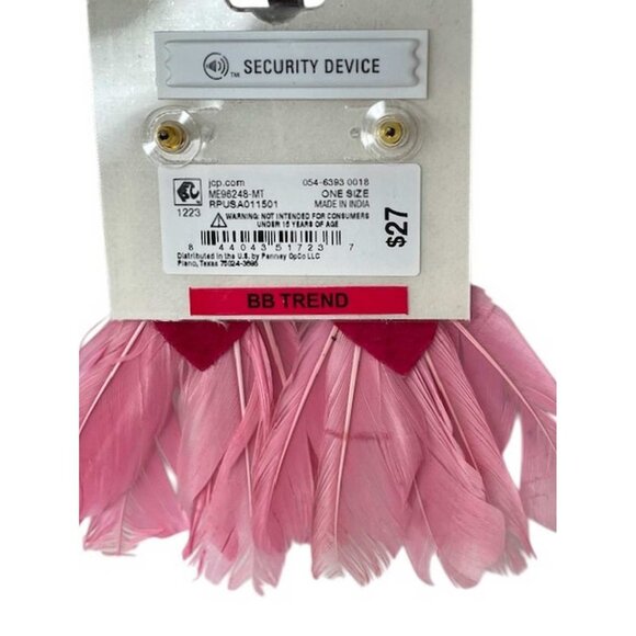 Bijoux Bar Feather Bird Drop Earrings - Picture 2 of 3